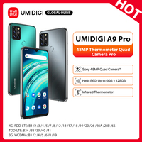 Na stanie UMIDIGI A9 Pro odblokowany smartfon z androidem wersja globalna 6.3 "FHD + 32MP/48MP Quad Camera komórkowy telefon komórkowy Helio P60 1